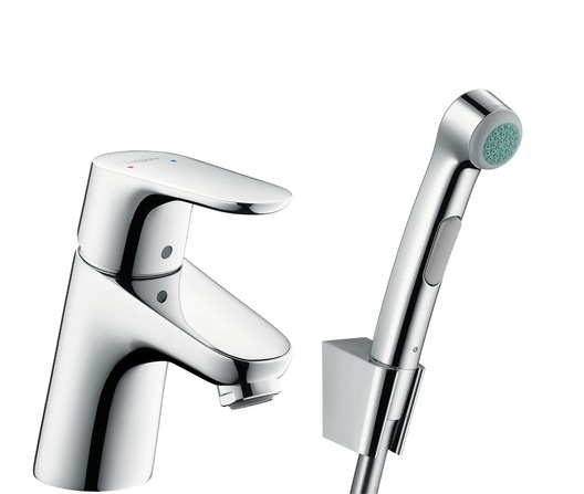 HANSGROHE  Focus Е2 смеситель для раковины с гигиеническим душем