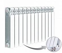 Биметаллический радиатор RIFAR BASE Ventil 500 7 секц (1428 Вт), нижнее подключение
