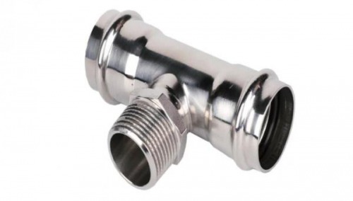 Пресс-тройник из нержавеющей стали с наружней резьбой 28mm*1 ZEISSLER