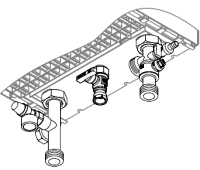 Комплект подключения отопительного контура  без насоса