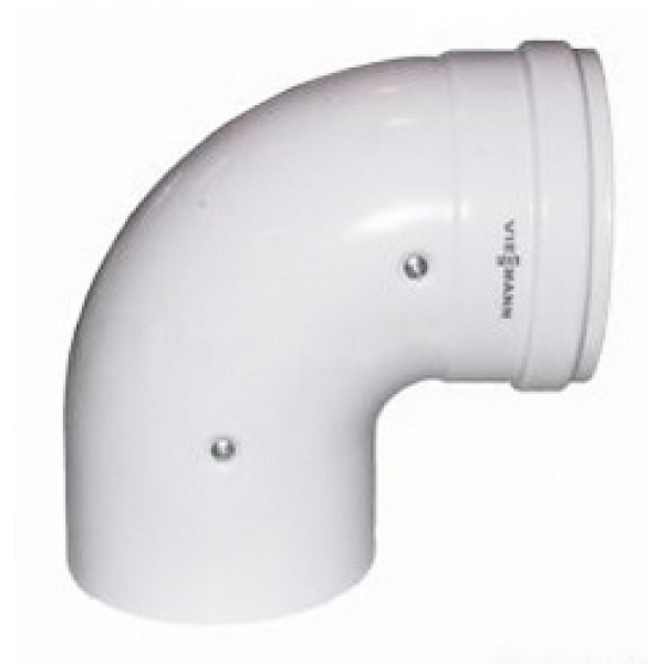 Колено LAS 87 град. 60/100 мм