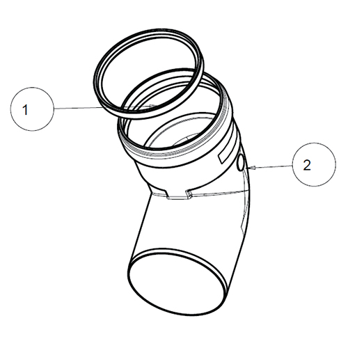 Отвод 90 д.80мм