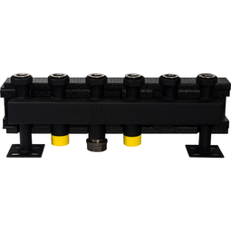 Стальной распределительный коллектор 3 отопительных контура в теплоизоляции DN 32 STOUT