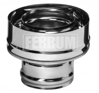 Адаптер дымохода стартовый D150/250 AISI430 0,5 мм