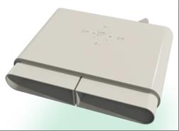 Коннектор для подключения воздуховода к распределитиельной коробке
с регулятором потока воздуха 132/