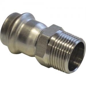 Пресс-фитинг из нержавеющей стали с наружной резьбой  35mm*1 ZEISSLER