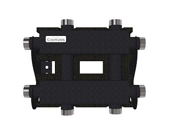 Модульный коллектор Gidruss MK-60-3DU.EPP (до 60 кВт, магистраль G 1″, 2+1 контура G 1″, EPP-термоиз