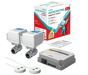 Система защиты от протечки воды Neptun Aquacontrol 3/4 (Китай) (2 датчика ,2 крана,1 модуль) 220В