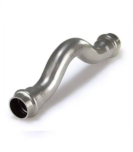 Двухраструбный обвод из нержавеющей стали 22*22