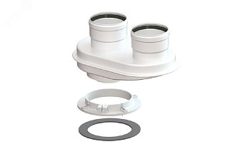 Адаптер для раздельной системы с 60/100 на D80 - газоход (Baxi, Ariston)