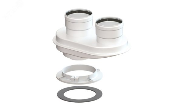 Адаптер для раздельной системы с 60/100 на D80 - газоход (Baxi, Ariston)