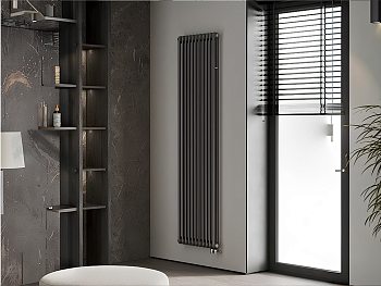 Радиатор трубчатый RIFAR TUBOG 2180/12 нижнее подключение D1 (цвет Антрацит)