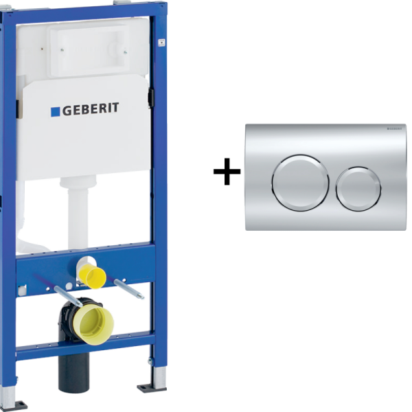 Инсталляция для подв унитаза Geberit Duofix Basic Delta 20, в комплекте с бачком, кнопкой и крепежем