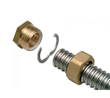 FixLock – комплект концевого фитинга из латуни для подключения трубы Inoflex DN 20 3/4"   ВН