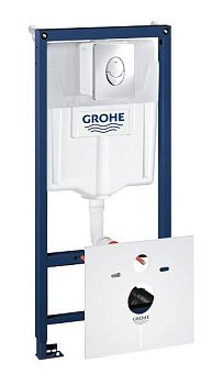 Инсталляция для подвесного унитаза GROHE Rapid SL 4 в 1 в сборе с кнопкой Skate Air