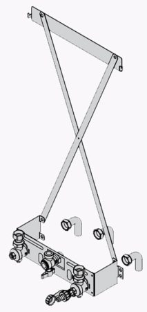 Монтажное приспособление для одноконтурного котла