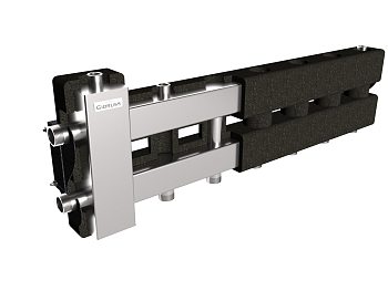 Гидравлический разделитель-коллектор Gidruss BMSS-60-4D.EPP (в теплоизоляции)