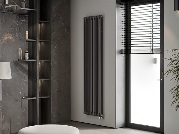 Радиатор трубчатый RIFAR TUBOG 2180/6 нижнее подключение D1 (цвет Антрацит)