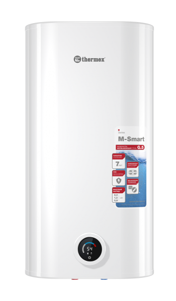 Водонагреватель Thermex MS 50 V (pro) (сухой ТЭН, нерж.сталь, 800/1200/2000 Вт)