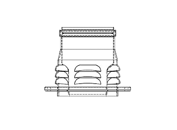 Присоединительный элемент ⌀ 60/80 мм с отверстием для забора воздуха, (для систем 80/80)