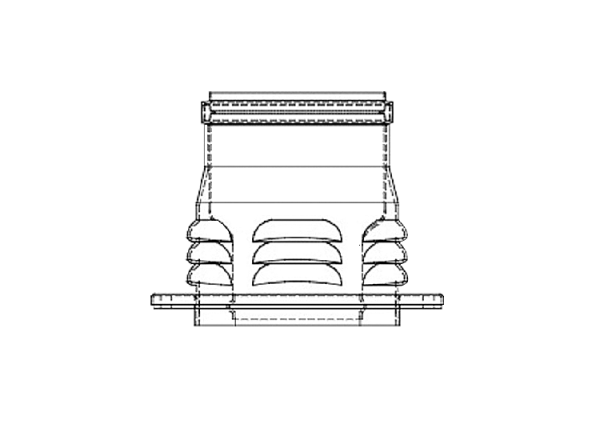 Адаптер с д.60 мм на д.80 мм с забором воздуха из помещения