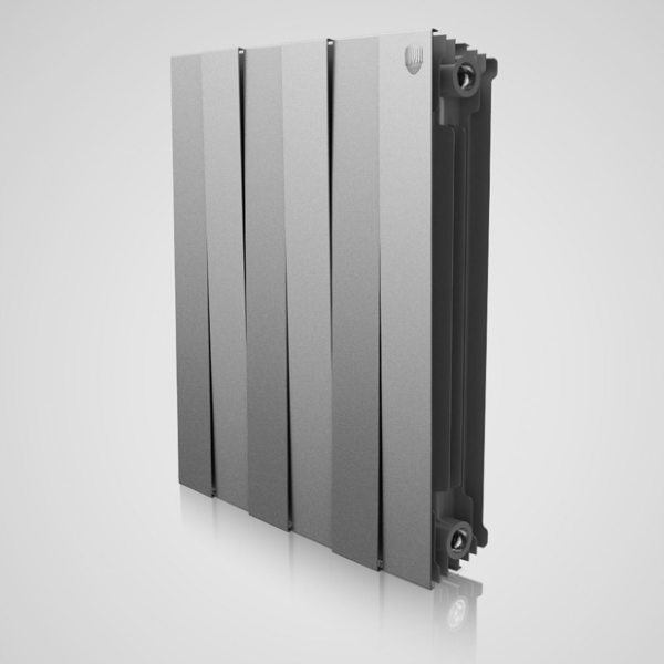 Радиатор биметаллический ROYAL THERMO PianoForte, Silver Satin 500/100 4 сек. (720 Вт)