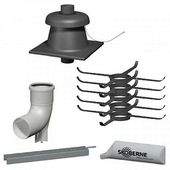 Базовый комплект шахты дымохода, диам. 80мм.