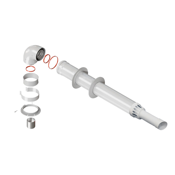 Комплект Ø60/100 - коаксиальный универсальный в комплекте фланец