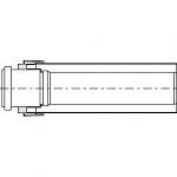 Труба LAS 1м , диам. 60/100 мм