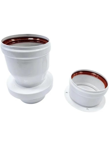 Адаптер для раздельной системы с 60/100 на D80 - воздуховод (Baxi, Ariston)