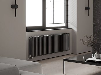 Радиатор трубчатый RIFAR TUBOG 3052-12 нижнее подключение D1 (цвет Антрацит)