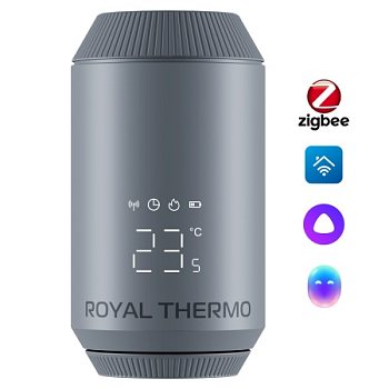 Термостат радиаторный электронный Royal Thermo Smart Heat 2.0, серебристый
