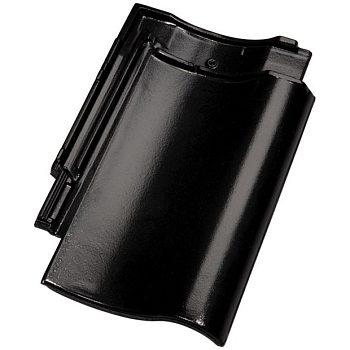 Универсальная голландская черепица черного цвета 