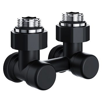 Узел нижнего подключения Royal Thermo Design УГЛОВОЙ 1/2"х3/4" EK (Черный)