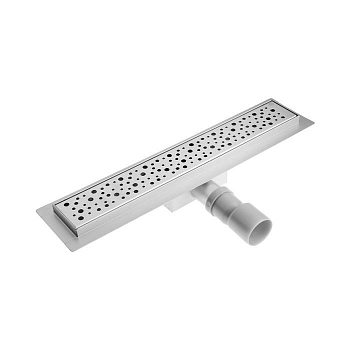 Трап-лоток с гориз.(гидро+сухая защ.) 55см [Решетка кругл. ячейки]  TIM