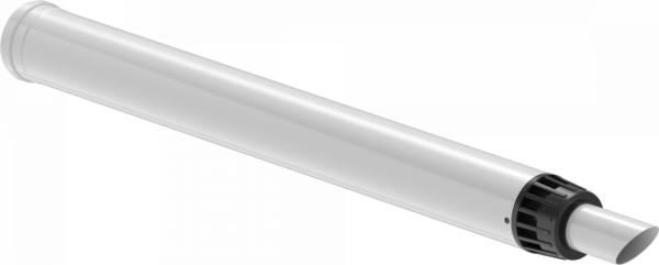 Труба D60/100 мм., 750 мм., Krats, алюминий, с наконечником