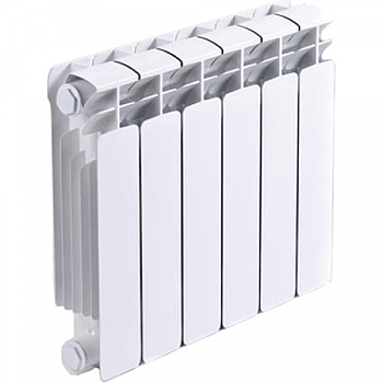 Биметаллический радиатор RIFAR BASE Ventil 350 6 секц (816 Вт), нижнее подключение