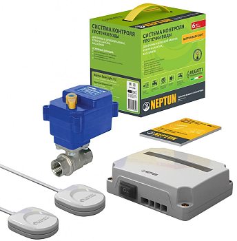 Система защиты от протечки воды Neptun Base Light 1/2 (2 датчика ,1 кран,1 модуль) 220В