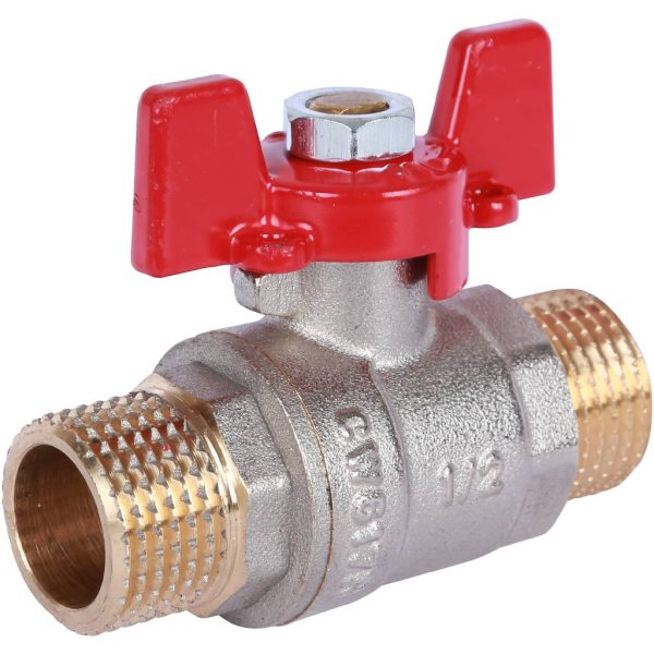 Rommer Шаровой кран 1/2" НР/НР, бабочка