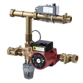 Насосно-смес. узел для систем напольного отопления TIM JH-1037 без насоса, под насос 130 мм на 3/4"