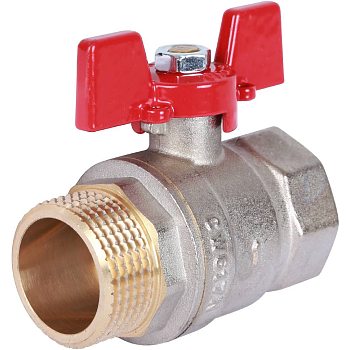 Rommer Шаровой кран 1" ВН/НР, бабочка 