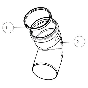 Отвод 90 д.80мм 