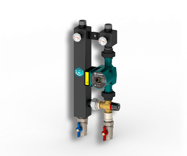 Насосная группа с термостатическим смесителем "Север-TS25/6"