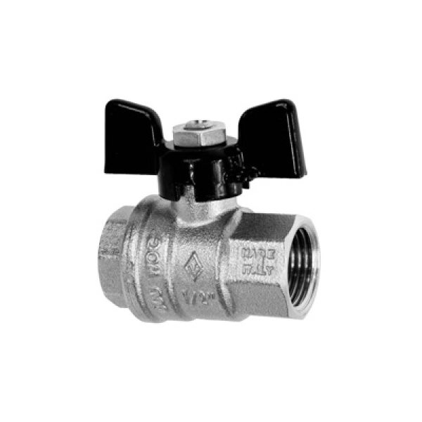 Кран шар 1/2" в-в LD баб (уп. 12 шт), с дренажем и воздухоотводчиком