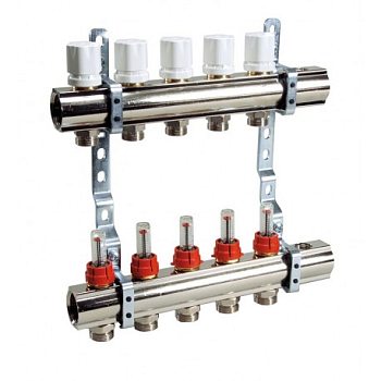 Коллектор 3 вых. с расходомером LUXOR CD477/3 (простой)