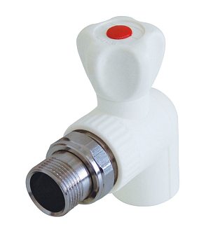 Кран шаровой 20-1/2 PPRC с н.г. угловой