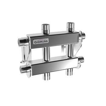 Модульный коллектор Gidruss MKSS-40-3DU нерж.
