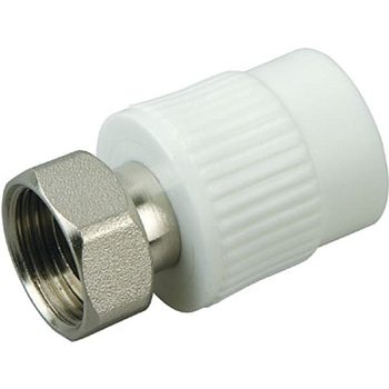 Муфта комб. разъем. c накидной гайкой 20-1/2" в.р. PPRC