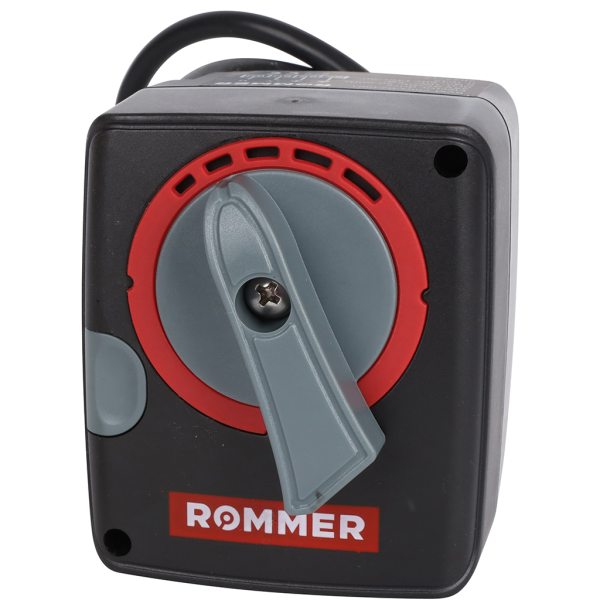Сервопривод 24V c регулировкой по сигналу ROMMER 0-10V, 60s, 120s/90°