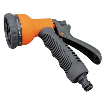 Пистолет металлич., мягкая ручка, 8 струй BELAMOS